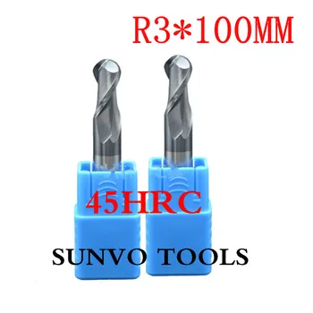 

3pcs/set 6mm 2 Flutes HRC45 Solid Tungsten Carbide End Mill CNC Router Bits Tools CNC Milling Cutter Bits for Metal Cutting
