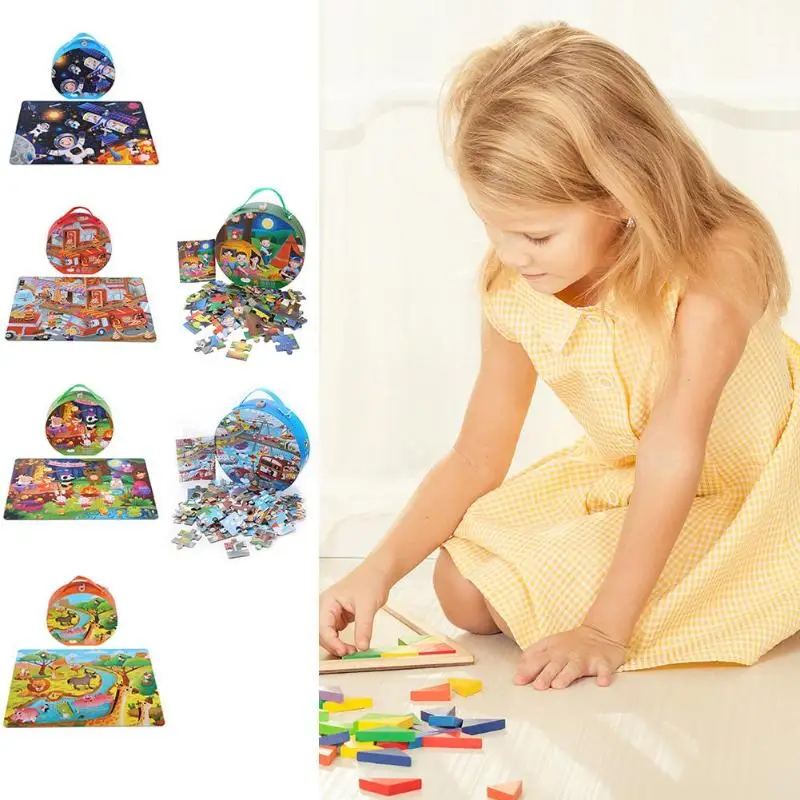 Маленькие Пазлы набор игрушек дети деревянные головоломки детские развивающие игрушки подарки детский день рождения/Рождественский подарок