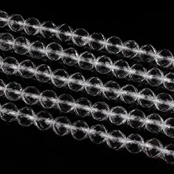 Bhd 6 8 10 12mm Natural A 64Facet Clear White Quartz Crystal Round Gemstone Loose Beads For Necklace Bracelet DIY Jewelry Making Bhd 6 8 10 12mm Natural A 64Facet Clear White Quartz Crystal Round Gemstone Loose Beads For Necklace Bracelet DIY Jewelry Making