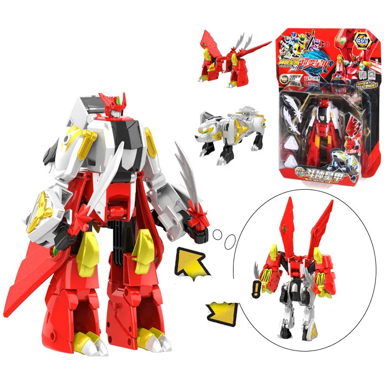 Экшн фигурка Megazord 6 в 1 подвижная сборная робота виде зверя динозавра