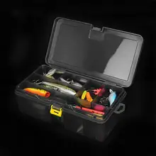 1 шт. крючок приманки s снасти водонепроницаемый ящик для хранения случае двухслойный PP пластик рыболовный инструмент для приманки крючок Коробка Для Хранения Чехол