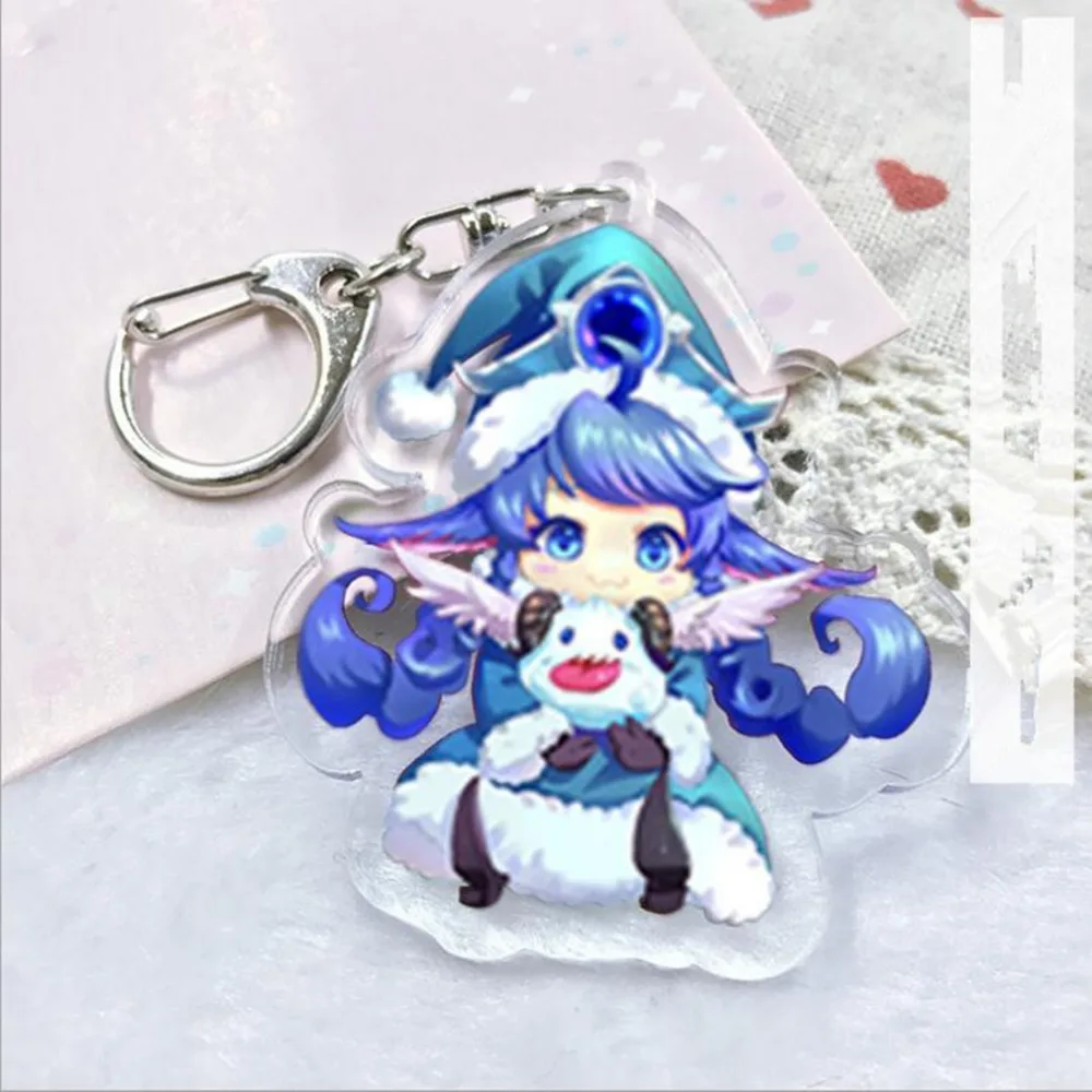 League of New Legends riven Acrylic keychain LOL LUX Fae Sorceress lulu