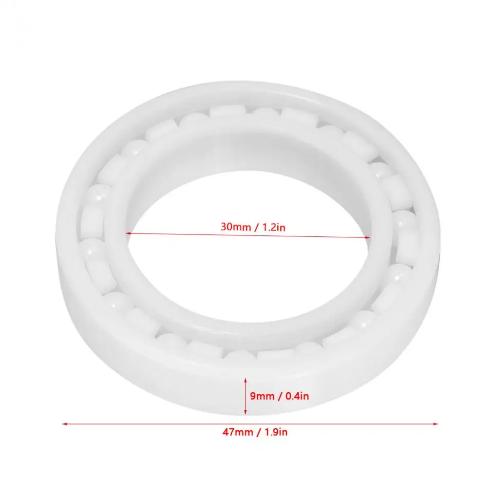 Белый цвет ZrO2 полностью керамический шариковый подшипник 6906 Миниатюрный подшипник 30*47*9 мм rodamitos Высокое качество Новинка