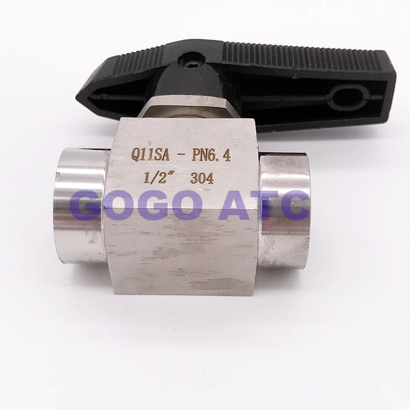 MDD Valvola A Sfera A 2 Vie In Acciaio Inox 304 | Filetto Femmina BSP 3/4'' | Alta Pressione