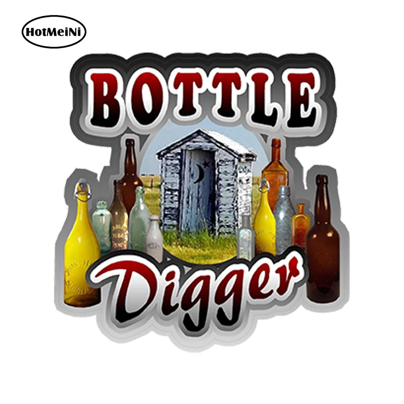 

HotMeiNi 13cm x 13cm Car Styling Treasure Series "bottle Digger" Decal Car Sticker Waterproof Doors And Windows Accessories