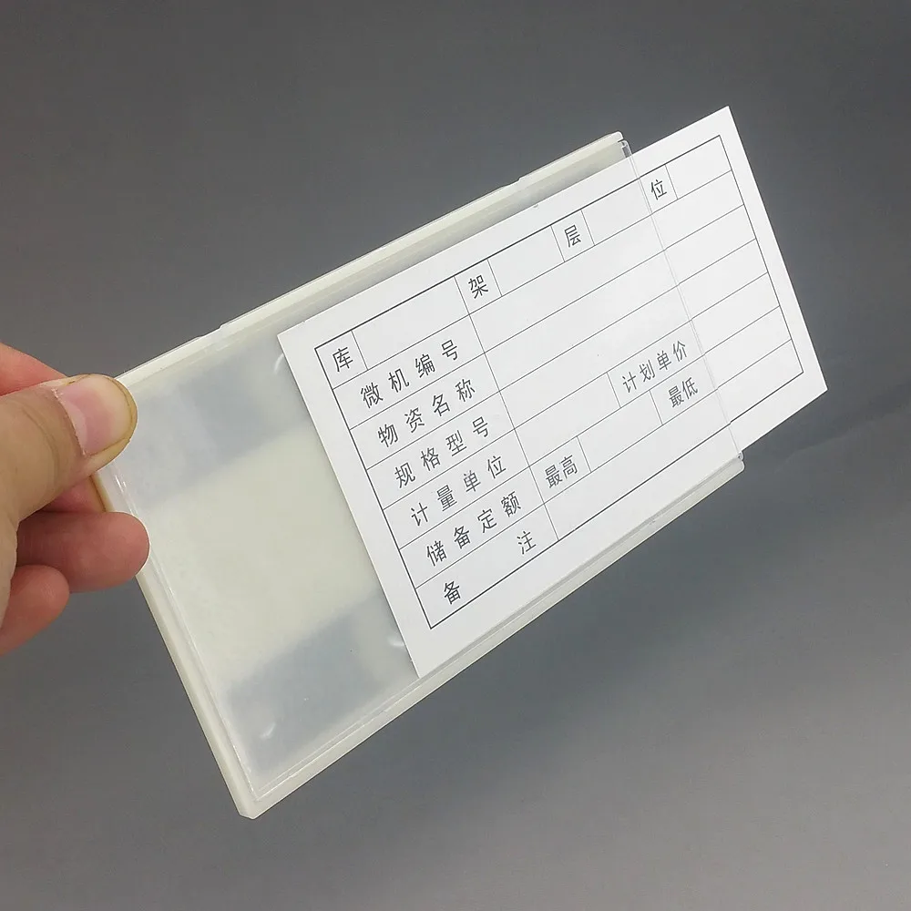 15x8.5cm Plastic Warehouse Storage Shelf Item Products Label Tag Tab