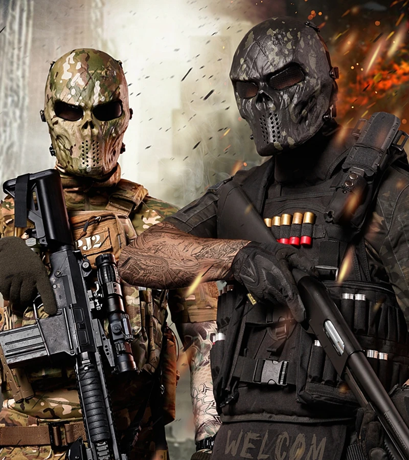 Tactical skull mask CS field protective mask (1)