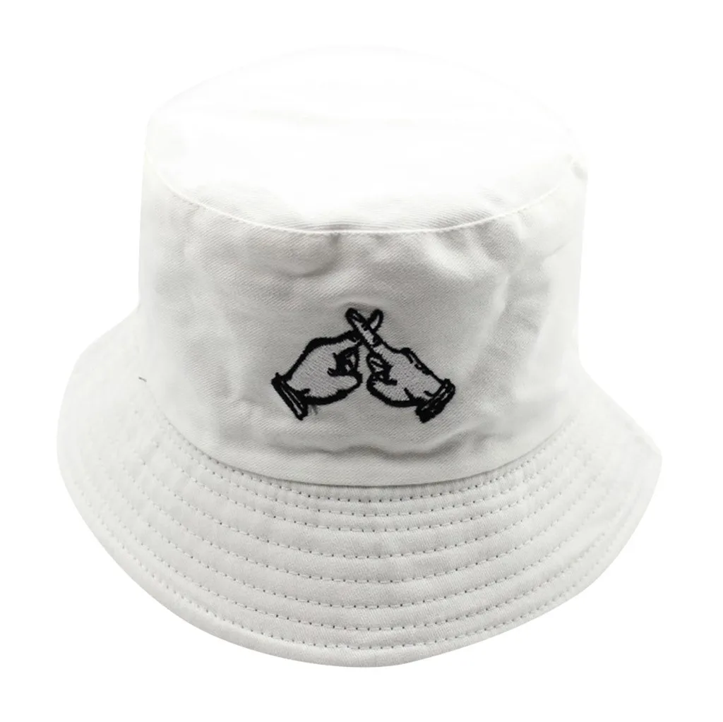 Для женщин палец шапка с принтом двойной sidedfoldablehat Кепка с козырьком от солнца с широкими леди Рыбацкая шляпа с плоской подошвой, уличные пляжные шляпа от солнца# G6