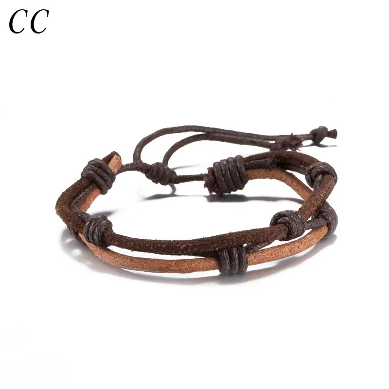Trendy unisex bracelets for couple leather bangles bracelet for women