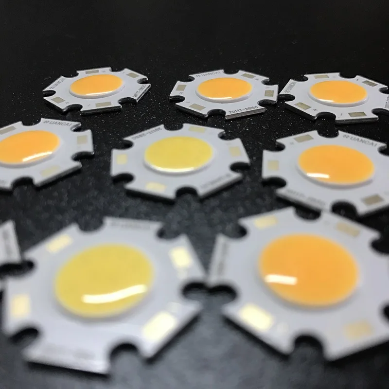 10 Вт Высокая мощность led 120LM/W 20x11 мм COB светодиодный чип 5 7 3 круглые светодиодные