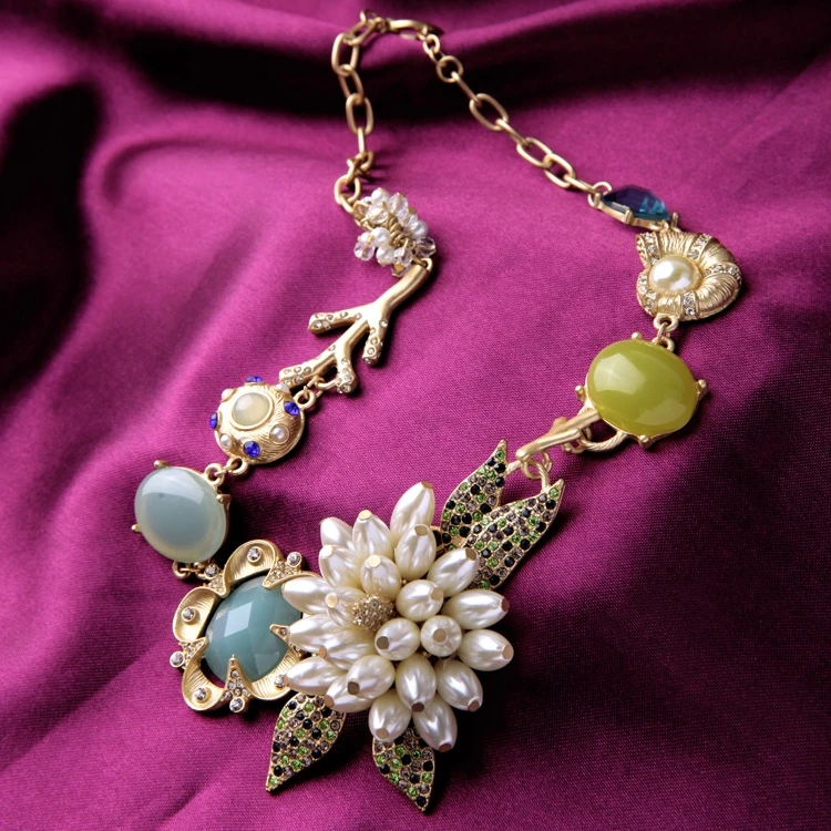 Ювелирные изделия joolim оптом/ роскошный цветок себе Чокеры Ожерелье Дизайнерские Ювелирные изделия