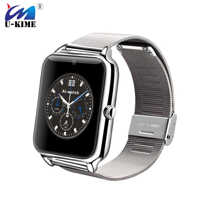 

U-KIME Z50 Metal Strap Bluetooth Smart Watch Camera Fashon SIM TF Card Wearable Devices SmartWatch For Apple IOS Android