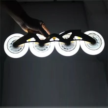 Roues de patins de vitesse LED 90A originales, 90mm, 100mm, 110mm, pour intérieur et extérieur, livraison gratuite