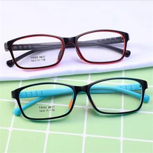 TR90 детская оптическая оправа, очки,, двойной цвет, стиль, для девочек и мальчиков, детские очки по рецепту, детские очки