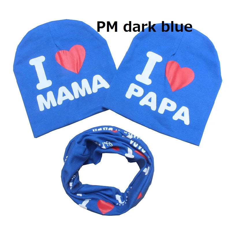 Мода 3 шт. в комплекте Love Papa Mama детская шапка шарф Star колпачок для детской