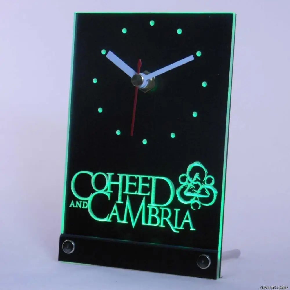 Tnc0156 coheed Камбрия Beer барная стойка регистрации 3D светодиодный часы