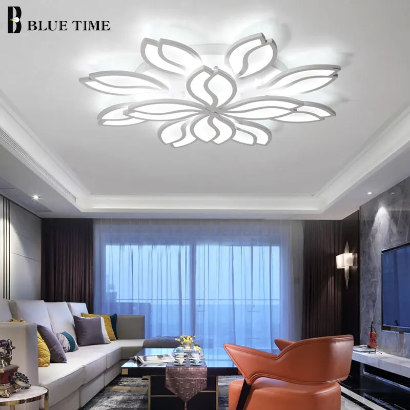 

Large White Acrylic Modern Led Ceiling Lights For Living Room Bedroom Plafon Home Lighting Ceiling Lamp Indoor Lighting Fixtures