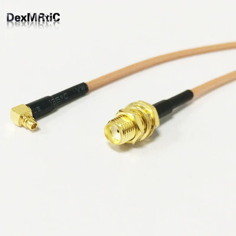 

RF SMA Female Switch MMCX Male Right Angle Pigtail Cable RG316 Wholesale Fast Ship 15CM