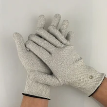 Здоровье Красота токопроводящие, для массажа tens перчатки для электронной акупунктуры EMS уход за лицом массажер рабочие перчатки