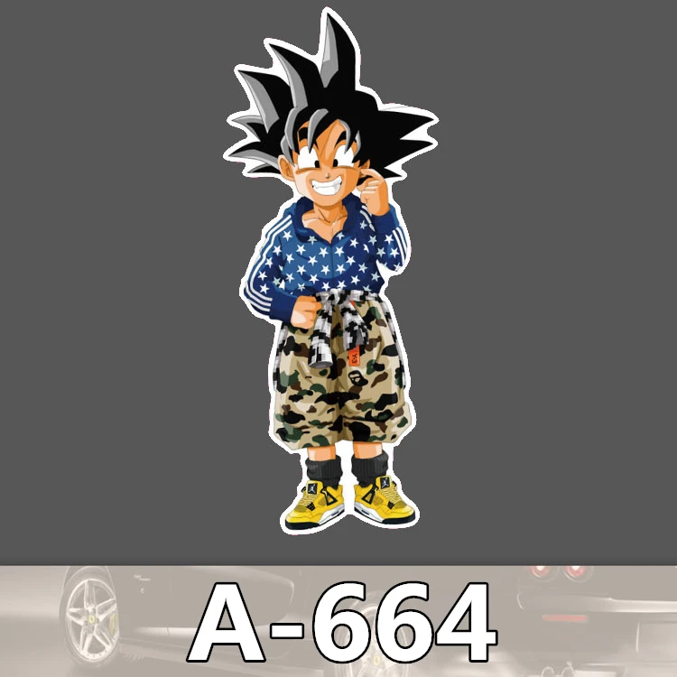 A 664 Dragon Ball Goku Waterproof Cool DIY Stickers For Laptop Luggage Fridge Skateboard Car Graffiti