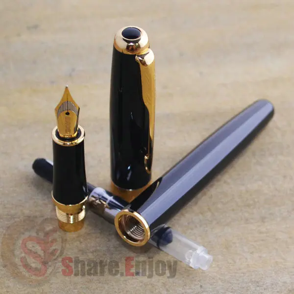 Перьевая ручка BAOER 388 черный и золотой Средний наконечник|baoer 388|fountain pen baoerpen baoer |