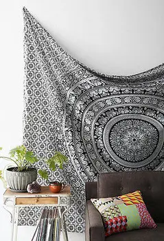 

Indian Tapestry Wall Hanging Hippie Elephant Mandala Bedspread Ethnic Throw Art