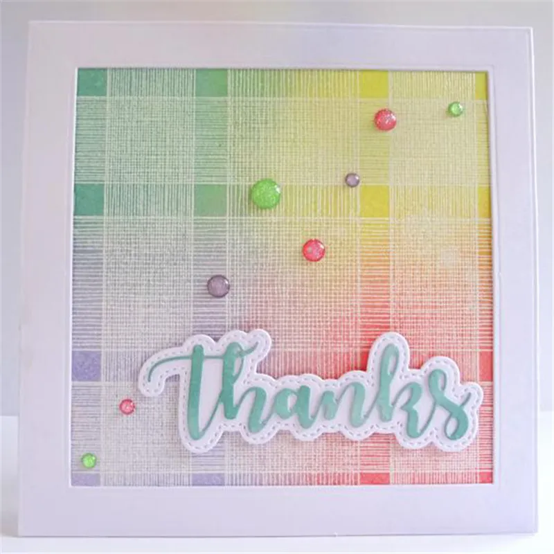 

Naifumodo Thanks Word Metal Cutting Dies for Scrapbooking Album Craft Dies Embossing Stencil Die Cut New Dies for 2019