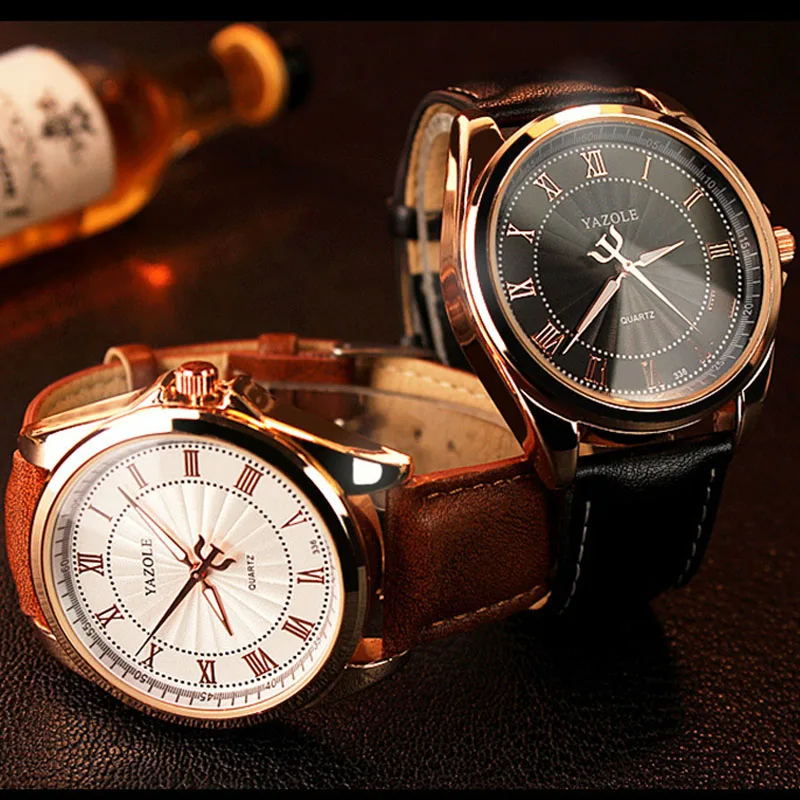 

Four Style Fashion Casual Luminous Roman Number Round Dial Quartz Watch Simple Men's Watch Refined Polished Wrist Watch Clock BH