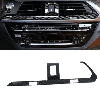 

Car Styling ABS Carbon Fiber Car Air Vent Cover Trim Decoration Frame For BMW X3 G01 2017 2018 2019 Car Accessories