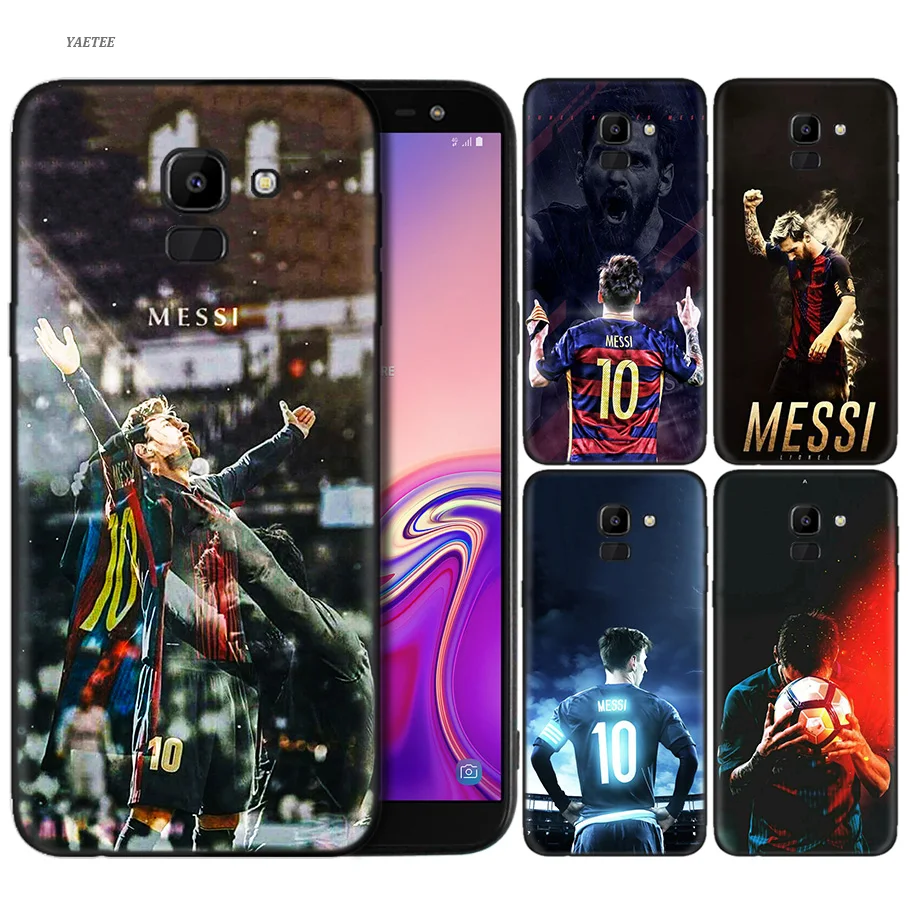 

Soft Case for Samsung Galaxy A50 A30 A10 A9 A8 A7 A6 Plus 2018 Cover Samsung J6 J8 J4 Plus 2018 Leo Messi Print Case Fundas Capa