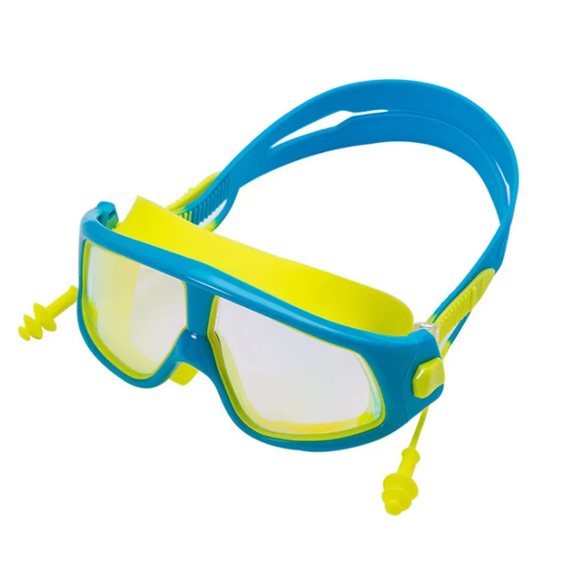 Детские очки для плавания с водонепроницаемым противотуманным объектив устойчивый к УФ и мягкий силиконовый ремень для детей подростков 4-15 лет