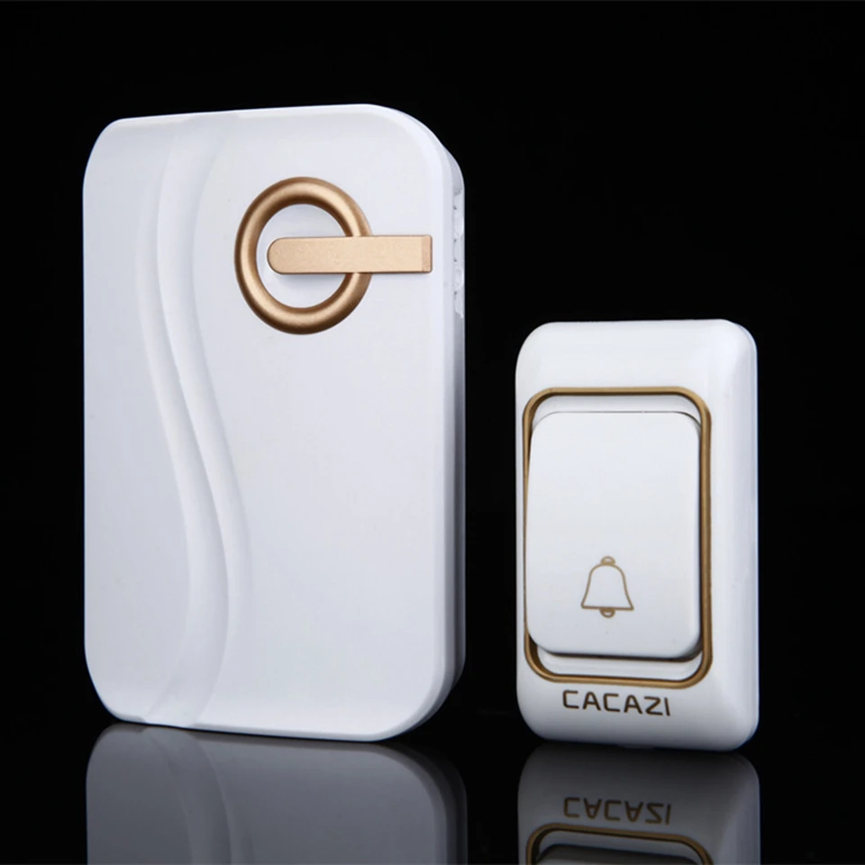 2-New-style-Wireless-Doorbell-DC-battery-Door-Chime-200M-operating-range-waterproof-1-transmitter-1-receiver