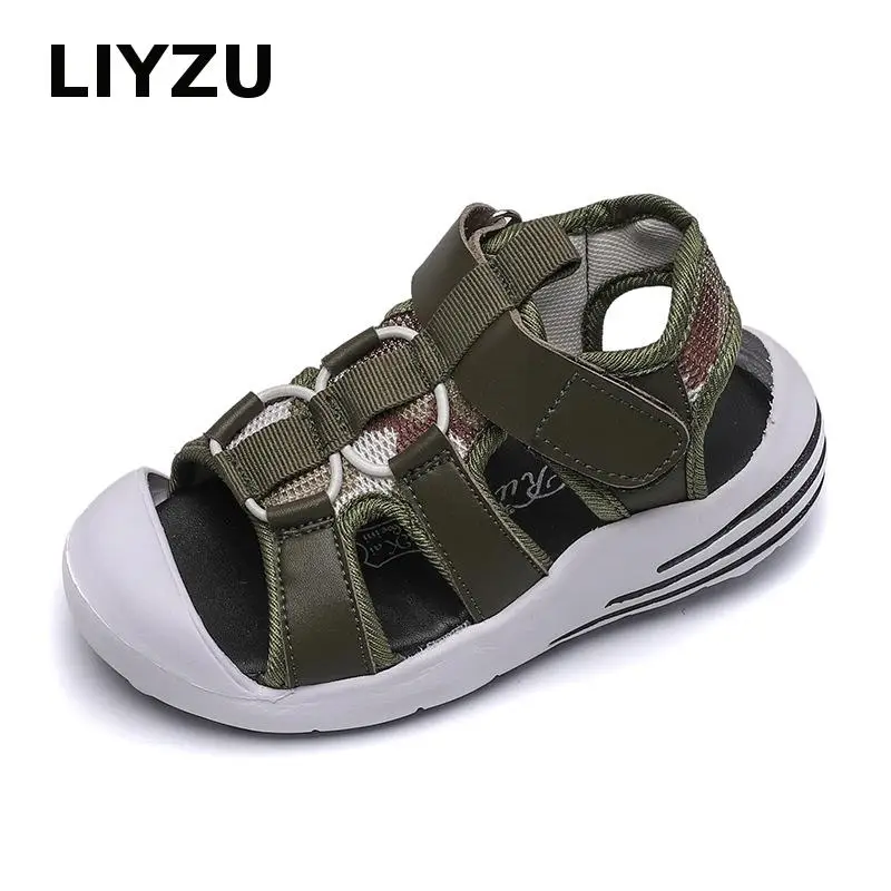 

Summer Kids Shoes For Boys Sandals Brand Closed Toe Children Toddler Sandals Orthopedic High Quality Leather Baby Boy Sport Shoe