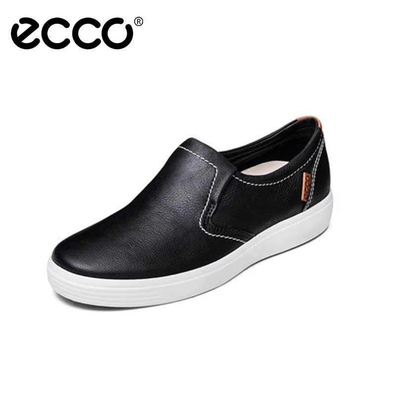 

ECCO Men's Casual Shoes Soft 7 M Slip On Leather Casual Shoes Breathable Uniqu outdoor Cushioning Zapatillas hombre 430034