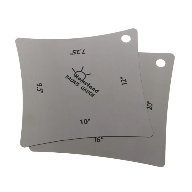 2pcs Guitar Radius Gauge Guitar Fretboard Measure Tool