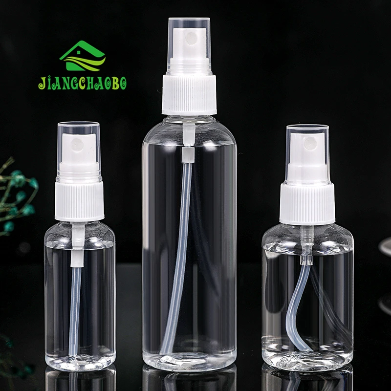 Дорожная цветная прозрачная бутылка спрей 100 мл с ультратонким распылителем