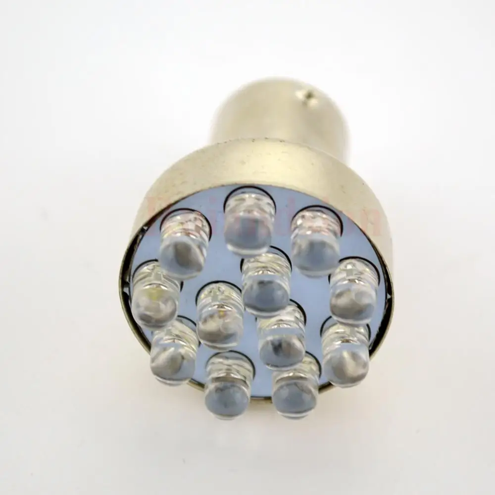 2 шт. P21W светодиодный BA15S 1156 PY21W BAU15S DIP 12 точек автомобильный резервный сигнал