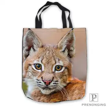 

Custom Canvas Cute-lynx-cat-eyes-clawsTote Hand Bags Shopping Bag Casual Beach HandBags Foldable 180713-61