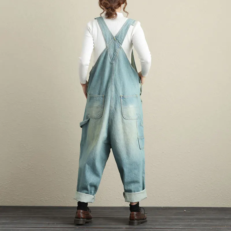 Alta Las 2 Femme Loose Denim Vaqueros Combinaison Tamaño Para Otoño Mujeres Womens 1 Primavera Jumpsuit Más 2018 Cintura Ripped Monos Mamelucos PIRgqcUIr