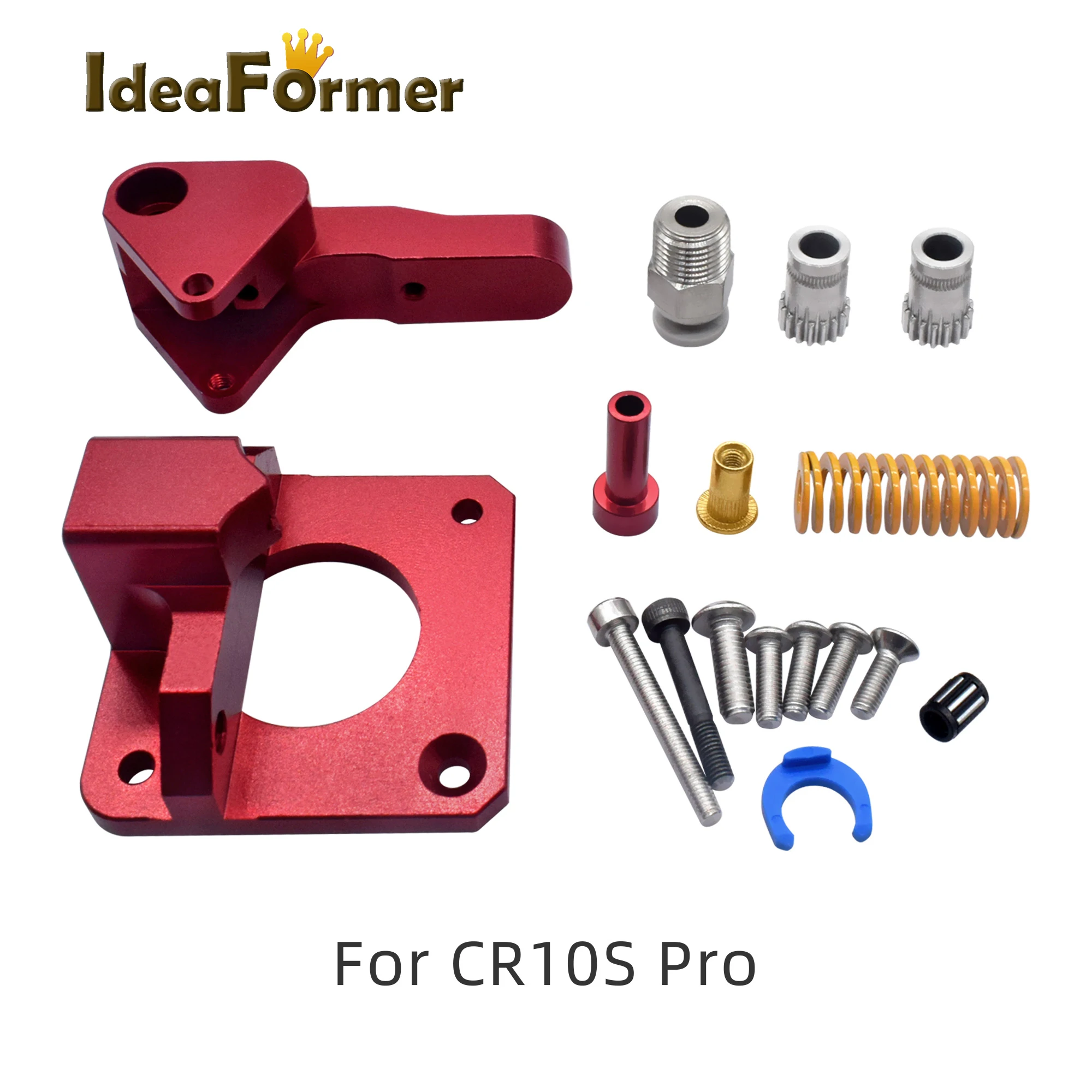 CR10S PRO Upgrade Dual gear Mk8 металлический экструдер комплект для CR10S PRO Ender3 RepRap 1,75 мм Фидер 3d принтер двойной шкив экструдер