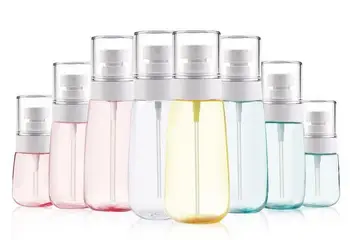 

12pcs/lot 30ml 60ml 80ml 100ml Plastic Spray Bottle Mist Sprayer UPG Cosmetic Refillable Bottle for Travel