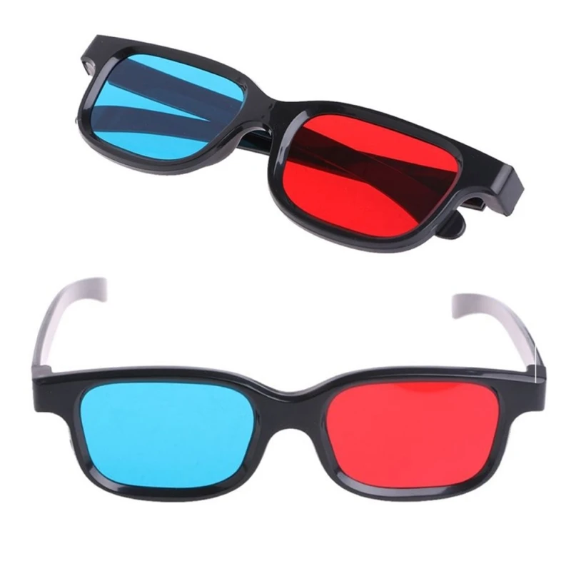 1pc Red Blue 3d Glasses Frame For Dimensional Anaglyph Movie Dvd Game Stereo Red And Blue Glasses