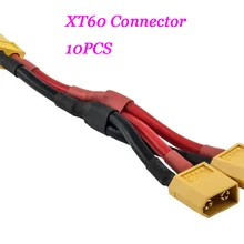 10X RC VGE двойной RC Батарея провода жгута проводов XT60 адаптер разъем параллельных проводов 10 см