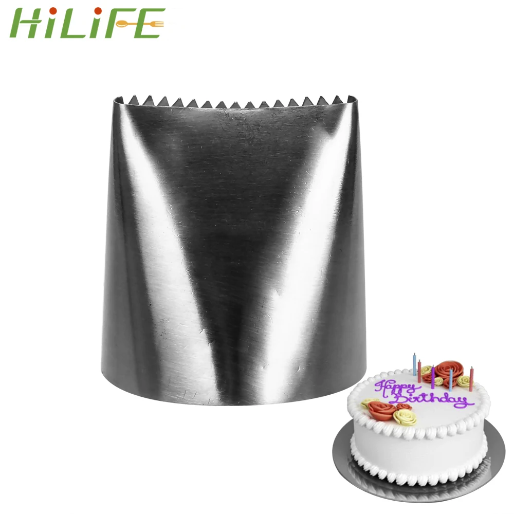 

HILIFE Stainless Steel Extra Large Cream Pastry Tip Fondant Cake Decorating Tool 1pc Russian Cake Icing Piping Nozzle