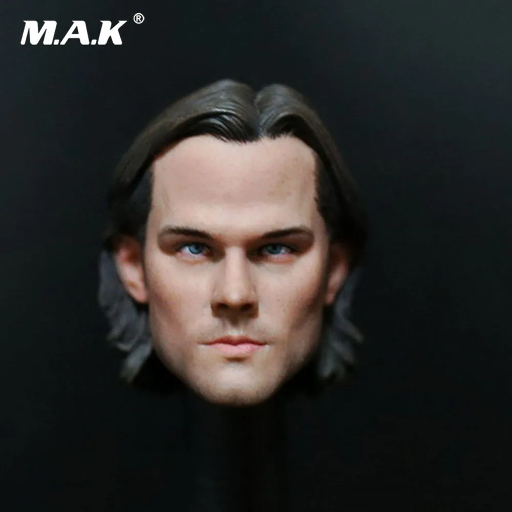 1/6 весы мужской Глава Sculpt сверхъестественный Сэм Винчестер Джаред Padale рисунок аксессуар модель для 12 ''фигурку средства ухода за кожей