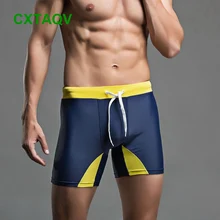 Горячая профессиональная одежда для плавания мужской Холтер Купальник Средняя Талия нейлон купальный костюм Европейский Американский стиль лоскутный купальник