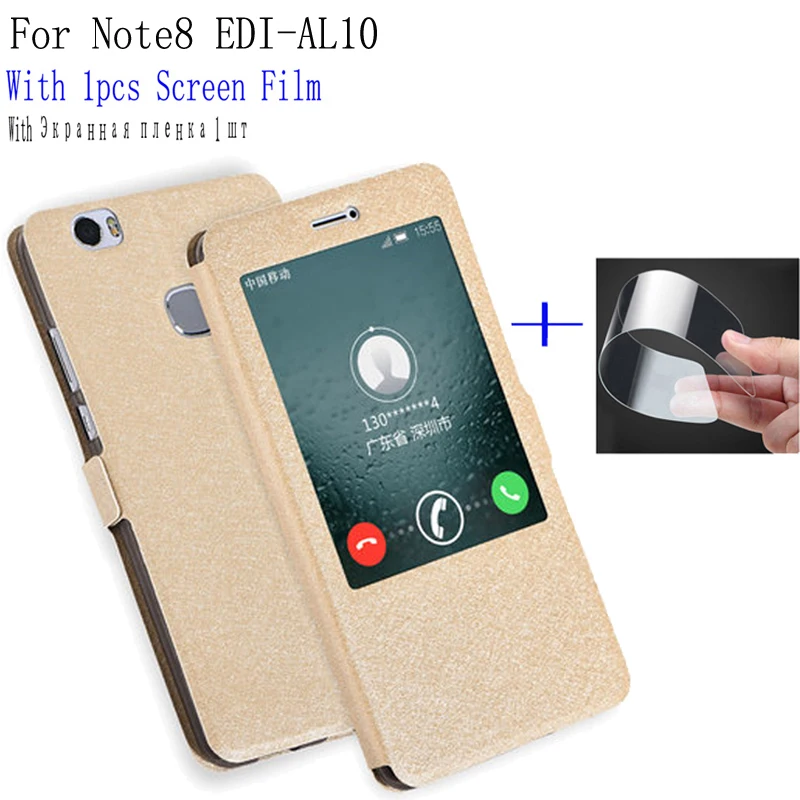 

Smart view window phone case For Huawei Honor Note8 EDI-AL10 case Back Cover flip leather Cases For Honor Note 8 shell cover
