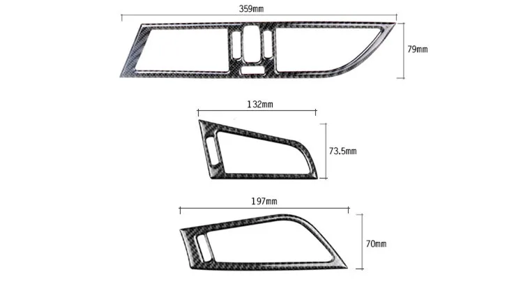 Carbon Fiber Interior Central Dashboard Air Conditioner Outlet Frame Decorative Sticker For BMW Z4 E89 2009-15 Car Accessories (6)