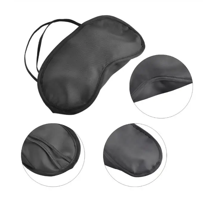 

5 Pcs/Lot Soft Gift Travel Sleeping Eye Mask Black Shade Relax Sleep Blindfold Eye Patch Night Sleeping Aid