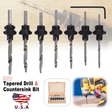 22Pcs Profession Woodworking Tool Tapered Drill & Countersink Bit Screw Set with Hex Key Wood Pilot Hole Tools 22Pcs Profession Woodworking Tool Tapered Drill & Countersink Bit Screw Set with Hex Key Wood Pilot Hole Tools